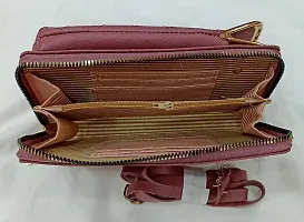 Stylish Maroon PU Embroidered Sling Bags For Women-thumb2