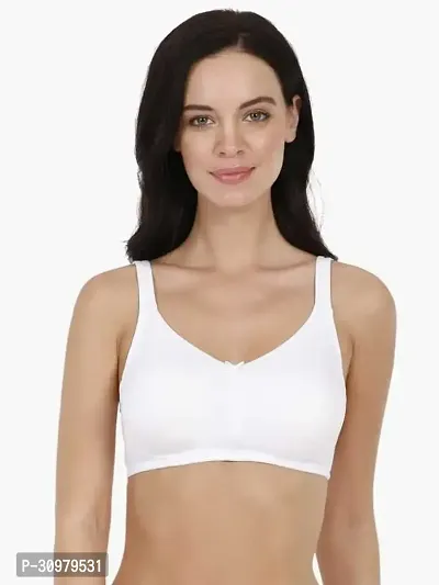 Stylish Cotton Blend Solid Bras For Women