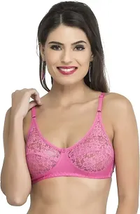 Stylish Cotton Lace Bras For Women- Pack Of 2-thumb1