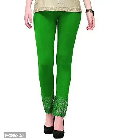 Elegant Multicoloured Cotton Lycra Solid Leggings For Women Pack Of 2-thumb2