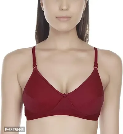 Stylish Cotton Blend Solid Bras For Women