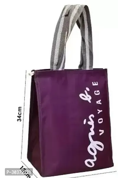 Stylish Purple Nylon Handbags For Women-thumb0