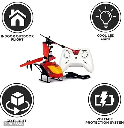 Exceed Remote Control helicopter Toy with 3d Flash lights and charging cable for kids-thumb2