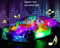 Toy 3D Light car Concept Racing Light Car Toy for Kids - Musical car for Kids/ Light Car for Kids / Car for Kids for 2 to 12 Years Transparent Ca-thumb2