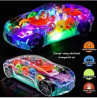 Toy 3D Light car Concept Racing Light Car Toy for Kids - Musical car for Kids/ Light Car for Kids / Car for Kids for 2 to 12 Years Transparent Ca-thumb3