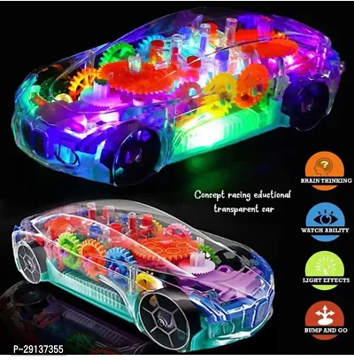 Toy 3D Light car Concept Racing Light Car Toy for Kids - Musical car for Kids/ Light Car for Kids / Car for Kids for 2 to 12 Years Transparent Ca-thumb4