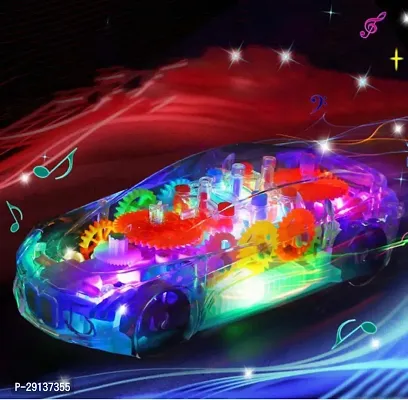 Toy 3D Light car Concept Racing Light Car Toy for Kids - Musical car for Kids/ Light Car for Kids / Car for Kids for 2 to 12 Years Transparent Ca-thumb2