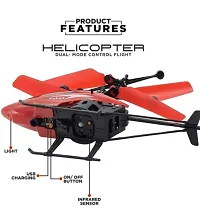 Remote Control Helicopter Toy with 3d Flash Lights and Charging Cable-thumb1