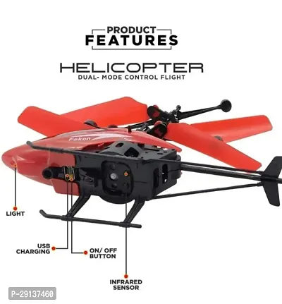 Remote Control Helicopter Toy with 3d Flash Lights and Charging Cable-thumb2