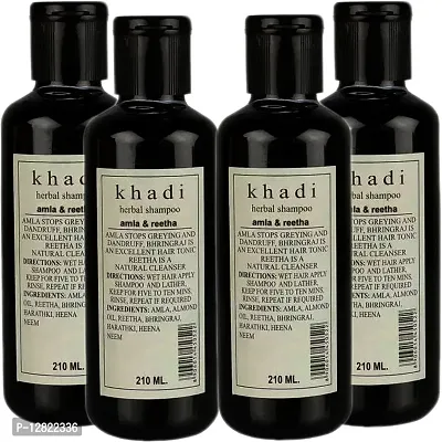 Khadi Herbal Amla And Reetha Shampoo Pack Of 5 (840ml )