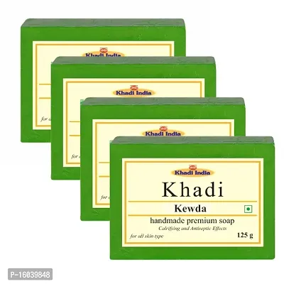 Khadi Herbal NaturalPure Kewda soap  (4x 125 g) Pack Of 4