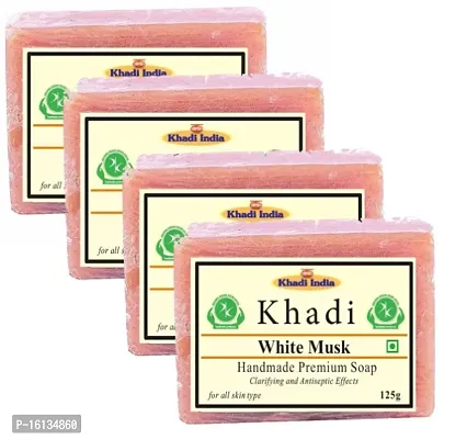 Khadi White Musk Handmade Soap Pack Of 3(500 GM)