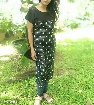 Stylish Polka Dot Printed Kurta-thumb3