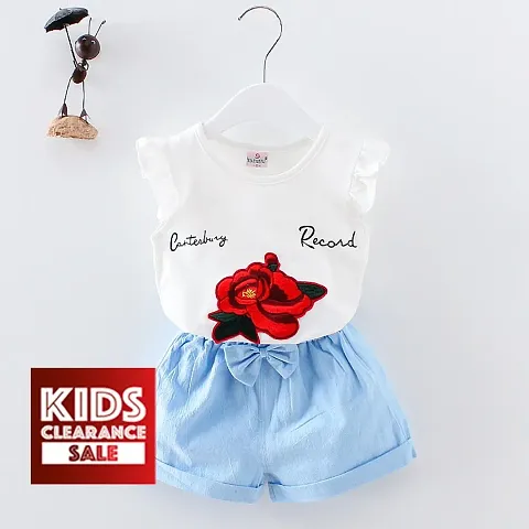 2019 Girls Summer Short Sleeve Set