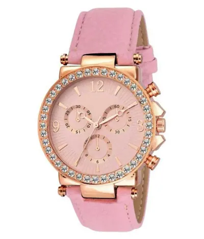 Fashionable Studded Dial Watches For Women