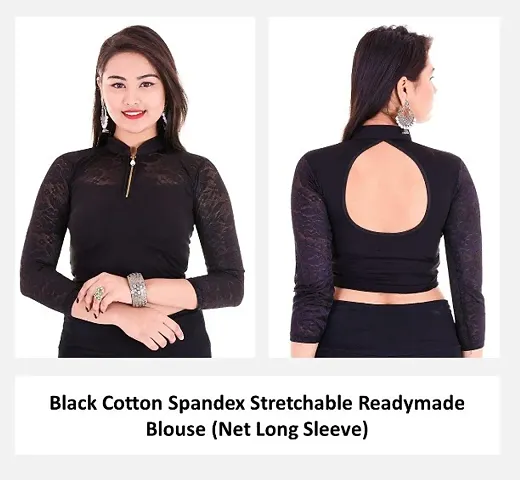 Cotton Lycra Stretchable Ready Made Blouses