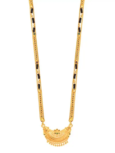 Women's plated Beautiful Long Mangalsutra with Earring