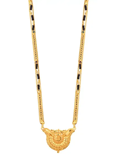 Women's plated Beautiful Long Mangalsutra with Earring