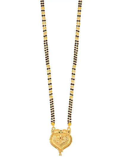 Women's plated Beautiful Long Mangalsutra with Earring