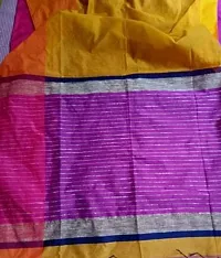Attractive Handloom Cotton Silk Saree with Blouse piece-thumb1