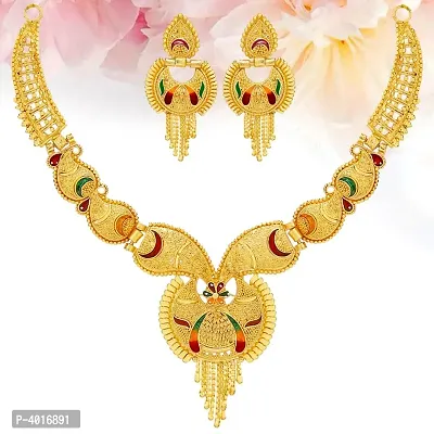 Women's Multicoloured Alloy Jewellery Set