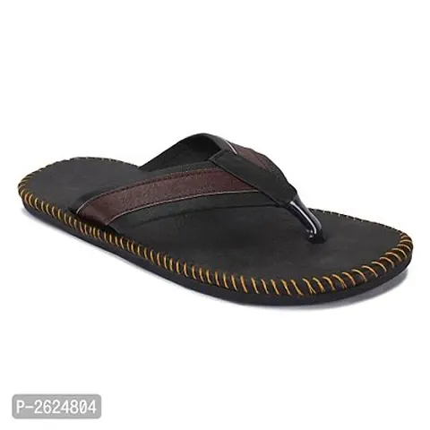 Stylish Synthetic Leather Slippers For Men