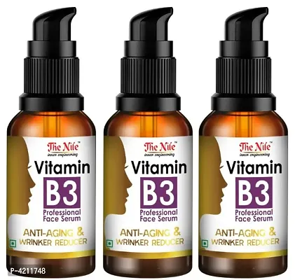 The Nile Professional Vitamin B3 Face Serum for Beautiful  Glowing Face 30 ML X 3 (90 ML)