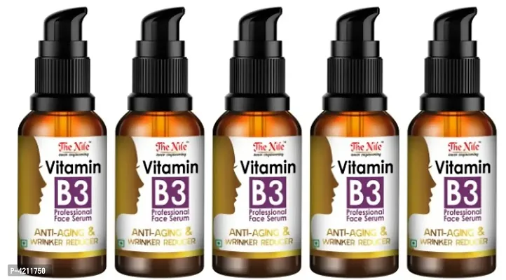 The Nile Professional Vitamin B3 Face Serum for Beautiful & Glowing Face 30 ML X 5 (150 ML)