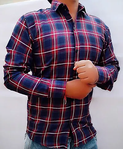 Men's Checked Long Sleeves Casual Shirt