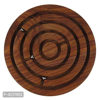 Wooden Labyrinth Board Game Ball In Maze Puzzle Goli Game Handcrafted In India - Christmas Jigsaw Puzzle-thumb2