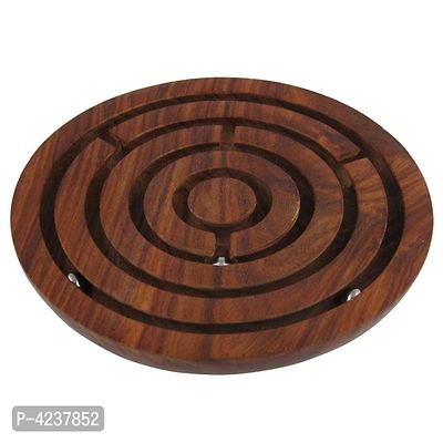 Wooden Labyrinth Board Game Ball In Maze Puzzle Goli Game Handcrafted In India - Christmas Jigsaw Puzzle-thumb0