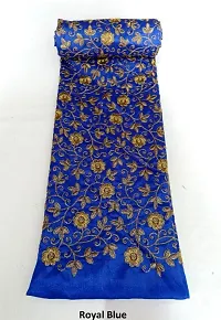 Bangalori Silk Embroidery Work Blouse Fabric (Unstitched)-thumb1
