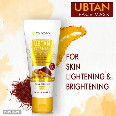 Volamena Ubtan Face Mask With Turmeric, Rose   Saffron 100 ml