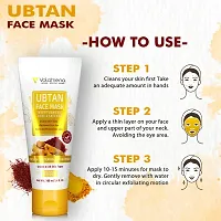 Volamena Ubtan Face Mask With Turmeric, Rose   Saffron 100 ml-thumb4