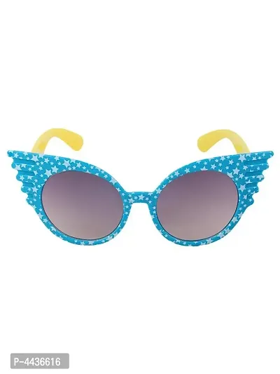 Pretty UV Protected Blue Children Sunglasses with Case and Wipes-thumb3