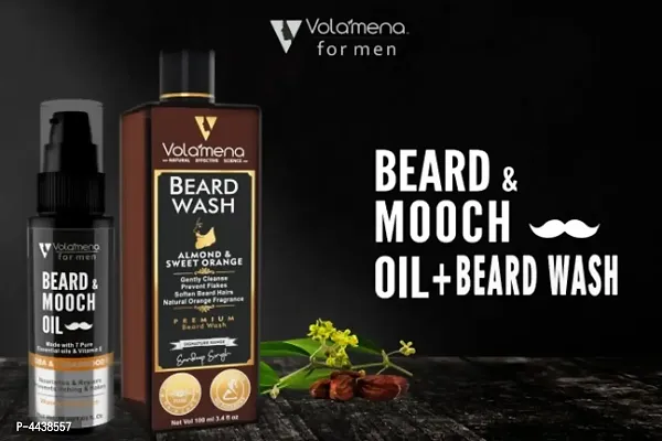 Volamena For Men Beard Wash + Jojoba Beard Oil Combo