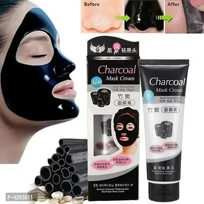 Unisex Premium Bamboo Charcoal Mask Cream For Tan  Blackheads Remover-thumb0