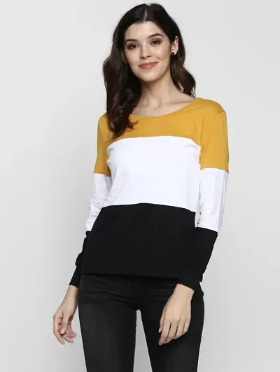 Stylish Solid Blend Tops For Women