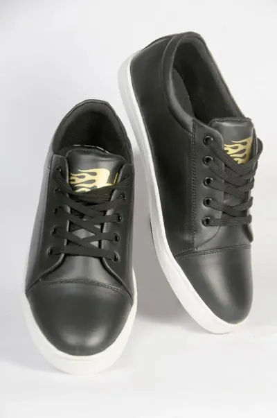 Modern Synthetic Self-Design Casual Shoes For Men