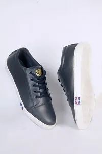 Modern Navy Blue Synthetic Casual Shoes For Men-thumb4