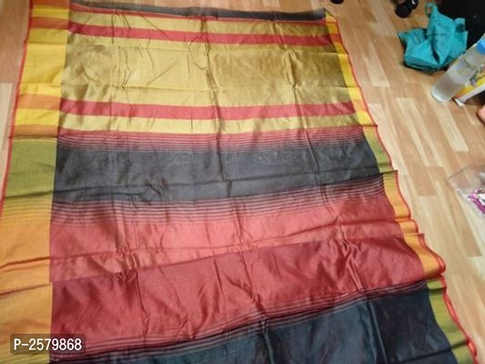 Stylish Cotton Silk Saree With Blouse Piece-thumb3