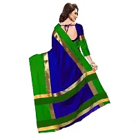 Multicoloured Cotton Silk  Saree With Blouse-thumb1