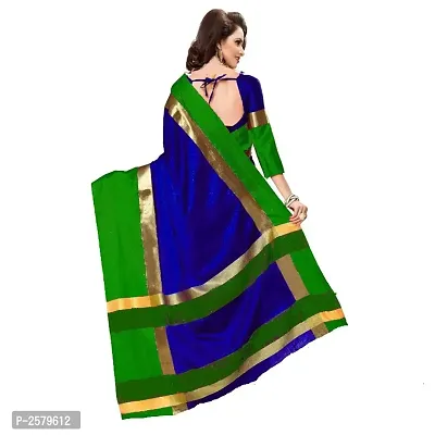 Multicoloured Cotton Silk  Saree With Blouse-thumb2