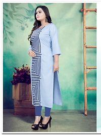 Stylish Cotton Printed Women Kurtis-thumb1