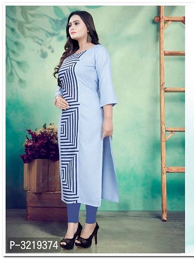 Stylish Cotton Printed Women Kurtis-thumb2