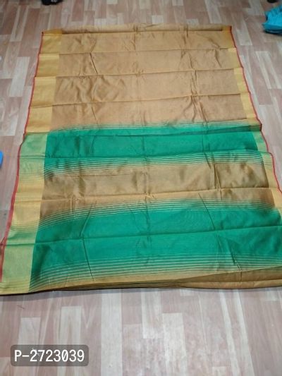 Beautiful Cotton Silk Saree With Blouse Piece For Women-thumb2