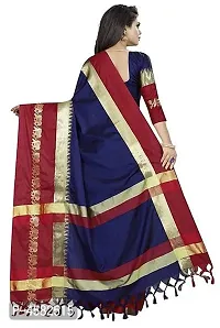 Beautiful Cotton Silk Jacquard Saree with Blouse piece-thumb4