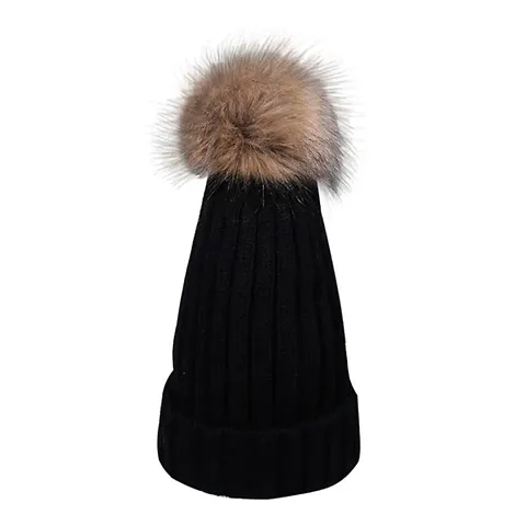 Soft Woolen Stretchable Long Unisex Winter Beanie Caps