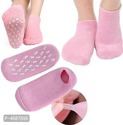 Combo of Silicon Gel Heel Socks and Silicon Heel Protector
