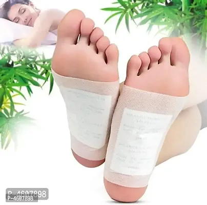 Premium Quality Kinoki Detox Foot Patch Bamboo Pads Patches With Adhersive Foot Care Tool Improve Sleep slimming Foot sticker (Contains 10 Pads)-thumb0